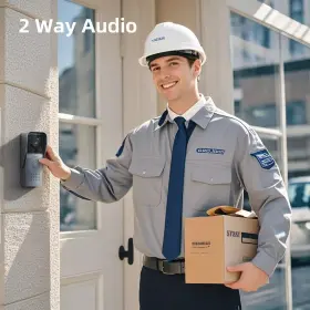 MZ-ANALOG20 TMEZON Video Doorbell Intercom Camera Lcd Monitor #2