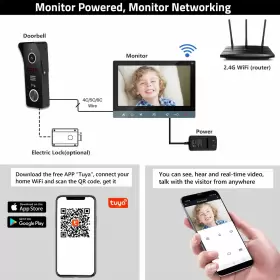 721927700148 TONCONT Wireless Video Intercom Wifi Monitor #3