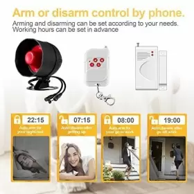 768633401914 TOWODE Security Wi Fi Door Alarm Alert Kit #3