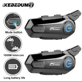 313021436421 TURBO-ROOFINDS Bluetooth Helmet Intercom Headset #2