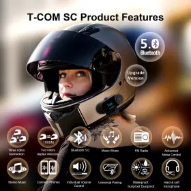 313086911963 TURBO-ROOFINDS Bluetooth Intercom Helmet Headset #3
