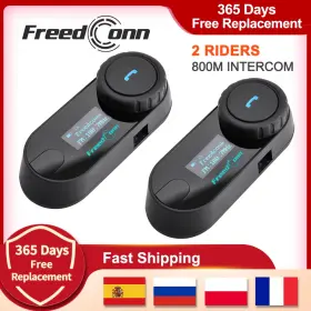 313086911963 TURBO-ROOFINDS Bluetooth Intercom Helmet Headset