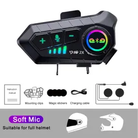 445020759782 TURBO-ROOFINDS Helmet Bluetooth Intercom Headset
