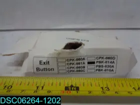 PBK-814A UHPPOTE Push Exit Switch Com Steel Panel