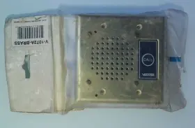 V-1072A-BRASS VALCOM Doorplate Speaker Talkback Flush Mount