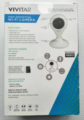 IPC112E VIVITAR Smart Security Wi Fi Camera #3