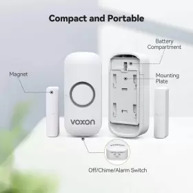 056243606931 VOXON Door Window Alarm Kids Safety Wireless #2