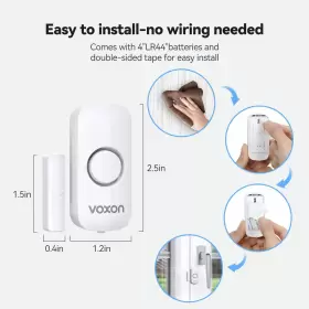 056243606931 VOXON Door Window Alarm Kids Safety Wireless #3