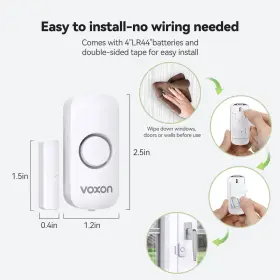 056243606948 VOXON Window Alarm Door Kids Safety Wireless #3
