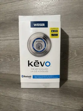 9GED15000-802 WEISER Kevo Bluetooth Touch Lock Smart Deadbolt