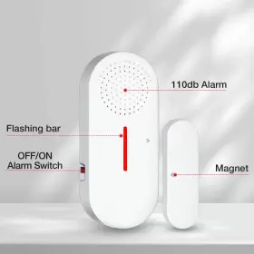 772093220497 WIMUPATH Door Window Alarm Kids Safety Wireless #3