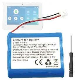 850049440158 WIRELESSFINEST Battery Adt Command Smart Panel