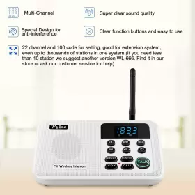 603849906665 WULOO Expandable Intercoms Wireless Channe #2