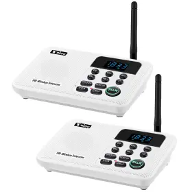 WUL-WIS-2P-WHITE-888 WULOO Intercoms Wireless Channel Digital