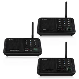WUL-WIS-3P-BLACK WULOO Intercoms Wireless Feet Channel Inter