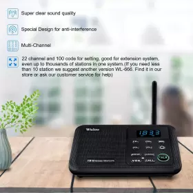 603849908522 WULOO Intercoms Wireless Channel Digital Display #2