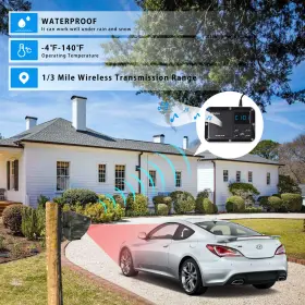631661961579 WULOO Wireless Outside Driveway Alarm Motion #2
