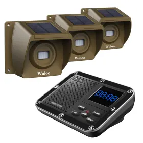 631661961609 WULOO Solar Driveway Alarm Wireless Outside