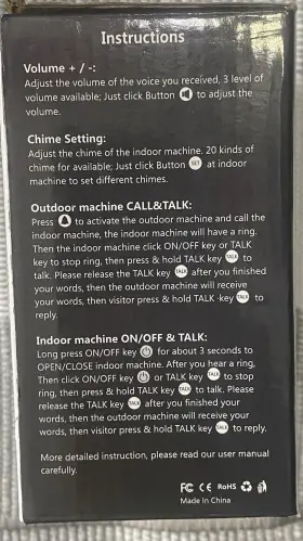 T1810 WULOO Wireless Intercom Doorbell #2