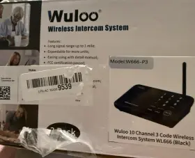 W666-P3 WULOO Wireless Intercom Channel Pack Fm Office