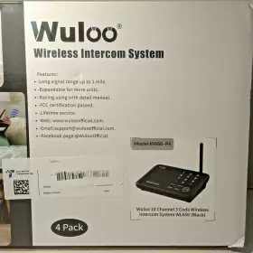 W666-P4 WULOO Wireless Intercom Pack Multichannel