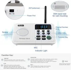 W888-P4 WULOO Wireless Intercom Pack #3