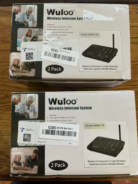 WL-666-4 WULOO Set Intercom Wireless Channel #2