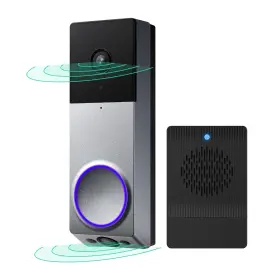 Wvdb-duo-sv WYZE Wireless Cam Video Doorbell Chime Battery