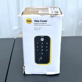 YED210-NR-BSP YALE Keypad Deadbolt Lock Suede Keyed Box Smart
