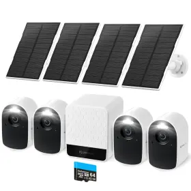 YKW44 YEEWISE Solar Security Cameras Wireless Qhd