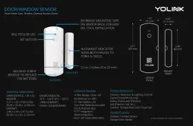 075025836163 YOLINK Lora Smart Door Window Sensor Left Up #2
