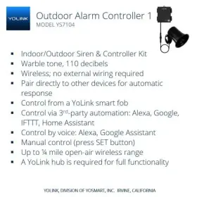 850024791237 YOLINK Security Siren Smart Alarm Controller Kit #2