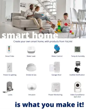 850024791398 YOLINK Smart Speaker Hub Tones Alarms Speech #2