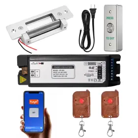 YH-SP1203-AD124 YUHANUS Steel Smart Door Lock Tuya Remote Kit