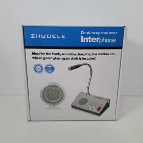 9908 ZHUDELE Box Duak Window Glass Counter Interphone