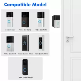 758328878497 ZORTWURY Doorbell Angle Mount Wall Door Wi #2