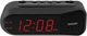 Sharp Digital Alarm Clock &ndash; Black Case with Red LEDs - Ascending Alarm Grows