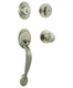 Kwikset Dakota Satin Nickel Single Cylinder Door Handleset with Polo Door Knob