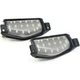 2Pcs Car LED License Plate Lights For Mazda3 09-13 Mazda 2 11-13 Canbus 18smd