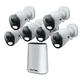 Night Owl 8 Channel 6 Camera Indoor Outdoor Plug-In WiFi IP 4K 64GB Security Kit