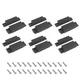 6 Pcs Brown Wired Magnetic Door Window Contact Reed Switch, Surface-Mounted N...