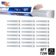 8Ft 72W Led Shop Lights 25 Pack 9000Lm 6500K Plug and Play Linkable T8 Bulbs