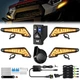 VI9000 UTV Turn Signal Kit with 110D Horn, PreWired, Plug & Play UTV Universa...