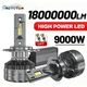 9000W H7 H4 H11 LED Headlight 18000000LM 6000K Auto Front Light Plug & Play