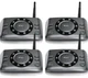 Wuloo S600-P4 Black Hands-Free Intercoms Wireless Two Way Audio (4 PACK)