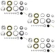 (4) NIB Trailer Wheel Bearings Kits 25580 15123 10-36 for 6000/7000# Axle