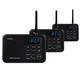 Wireless Intercom System 1 Mile Range 22 Channel 3 Stations Black Wuloo Home
