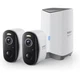 Baseus Wireless Cameras for Home Security N1 2-Cam Kit with True 2K Clarity N...