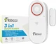 3In1 Alarm - Door Left Open Alarm, Doors Chime with Delay, 0/5/10/30/60 Seconds,