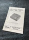 Instruction Manual ONLY Fanon FM Wireless Intercom Model VFM-200 1985 Fanon